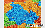 Political 3D Map of Gongbogyamda