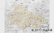 Shaded Relief 3D Map of Gongbogyamda, physical outside