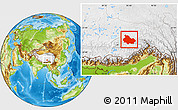 Physical Location Map of Gongbogyamda