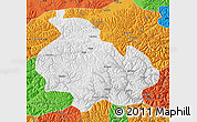 Physical Map of Gongbogyamda, political outside
