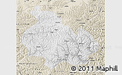 Physical Map of Gongbogyamda, shaded relief outside