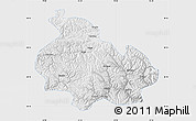 Physical Map of Gongbogyamda, single color outside