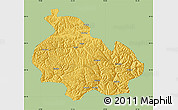 Savanna Style Map of Gongbogyamda, single color outside