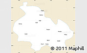 Classic Style Simple Map of Gongbogyamda, single color outside