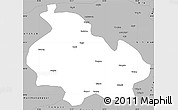 Gray Simple Map of Gongbogyamda