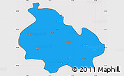 Political Simple Map of Gongbogyamda, cropped outside