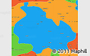 Political Simple Map of Gongbogyamda