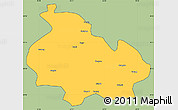 Savanna Style Simple Map of Gongbogyamda, cropped outside