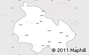 Silver Style Simple Map of Gongbogyamda, cropped outside