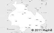Silver Style Simple Map of Gongbogyamda