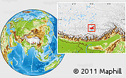 Physical Location Map of Gonggar