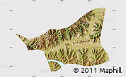 Satellite Map of Gonggar, cropped outside