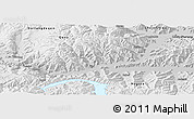 Physical Panoramic Map of Gonggar