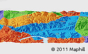 Political Panoramic Map of Gonggar