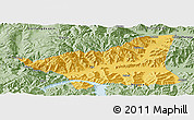 Savanna Style Panoramic Map of Gonggar