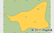 Savanna Style Simple Map of Gonggar, cropped outside