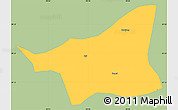 Savanna Style Simple Map of Gonggar, single color outside