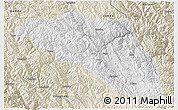 Physical 3D Map of Gonjo, shaded relief outside