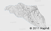 Physical 3D Map of Gonjo, single color outside