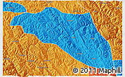 Political 3D Map of Gonjo