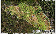 Satellite 3D Map of Gonjo, darken