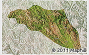 Satellite 3D Map of Gonjo, lighten