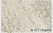 Shaded Relief 3D Map of Gonjo