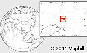Blank Location Map of Gonjo