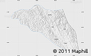 Silver Style Map of Gonjo, single color outside