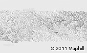 Physical Panoramic Map of Gonjo, lighten