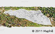 Physical Panoramic Map of Gonjo, satellite outside