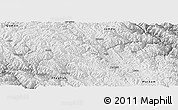Physical Panoramic Map of Gonjo, semi-desaturated
