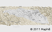 Physical Panoramic Map of Gonjo, shaded relief outside