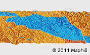 Political Panoramic Map of Gonjo