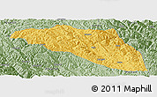 Savanna Style Panoramic Map of Gonjo