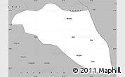 Gray Simple Map of Gonjo