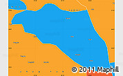Political Simple Map of Gonjo