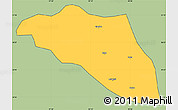 Savanna Style Simple Map of Gonjo, cropped outside