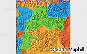 Political 3D Map of Gyangze