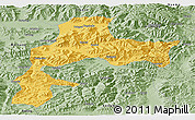 Savanna Style Panoramic Map of Gyangze