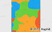 Political Simple Map of Gyangze