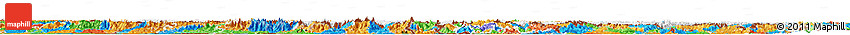 Physical Horizon Map of Xizang Zizhiqu (Tibet), political outside