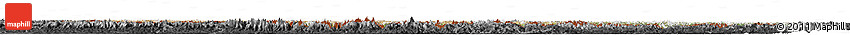 Satellite Horizon Map of Xizang Zizhiqu (Tibet), darken, desaturated