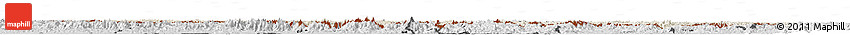 Shaded Relief Horizon Map of Xizang Zizhiqu (Tibet), desaturated