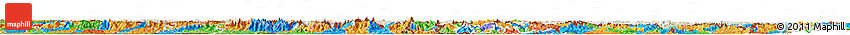 Shaded Relief Horizon Map of Xizang Zizhiqu (Tibet), political outside