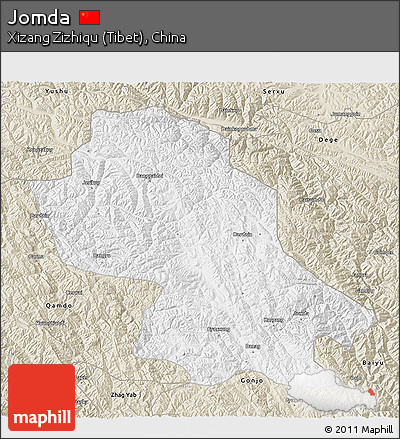 Classic Style 3D Map of Jomda