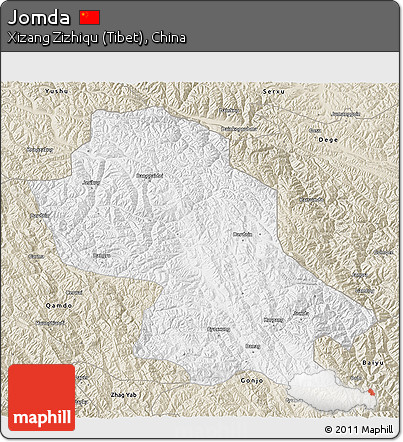 Classic Style 3D Map of Jomda