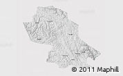 Physical 3D Map of Jomda, cropped outside