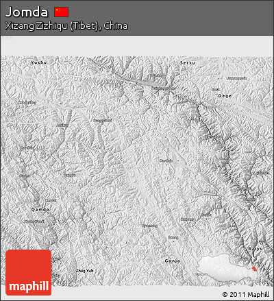 Physical 3D Map of Jomda