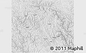 Physical 3D Map of Jomda, lighten, desaturated